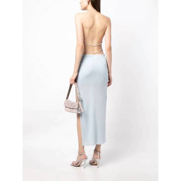 NEW BEC + BRIDGE lexie cowl maxi dress in ice blue - Picture 4 of 4